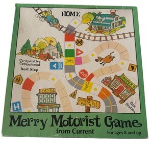 Vintage "Merry Motorist" Board Game by Current 1981 98% Complete Rare
